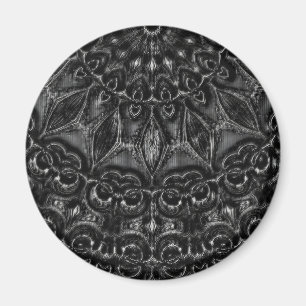 Charcoal Mandala  Magnet