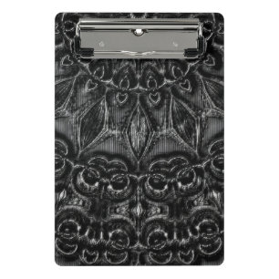Charcoal Mandala  Mini Clipboard