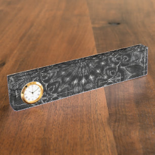 Charcoal Mandala Nameplate