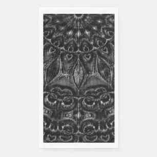 Charcoal Mandala   Napkin