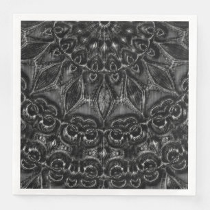 Charcoal Mandala  Napkins