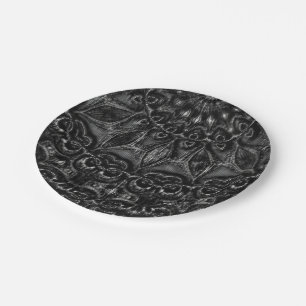 Charcoal Mandala Paper Plate