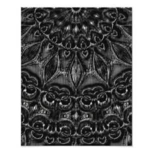 Charcoal Mandala Photo Print