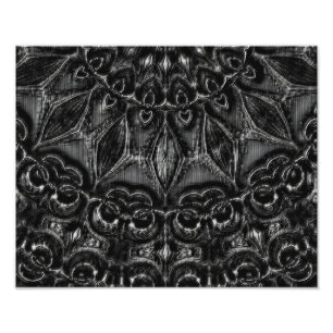 Charcoal Mandala Photo Print