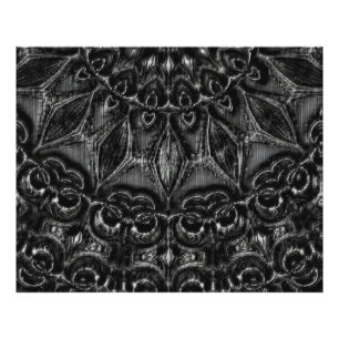 Charcoal Mandala Photo Print