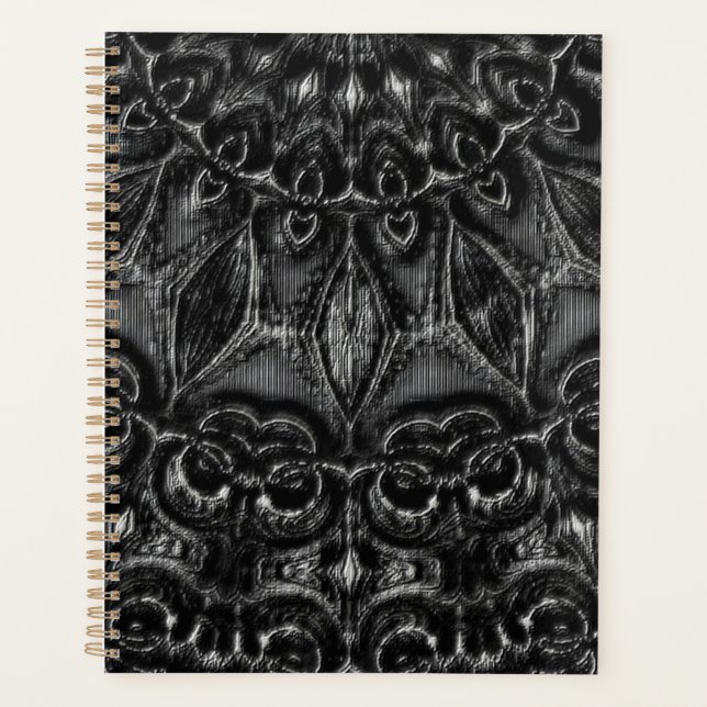 Charcoal Mandala  Planner (Front)