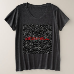 Charcoal Mandala Plus Size T-Shirt