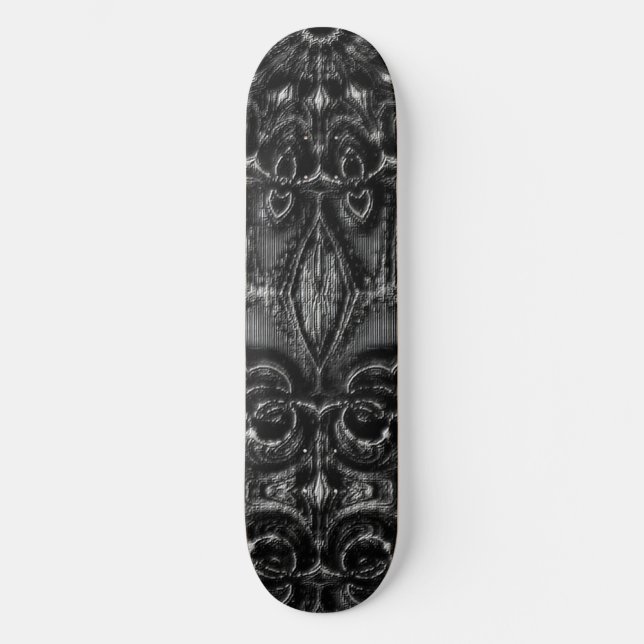 Charcoal Mandala  Skateboard (Front)