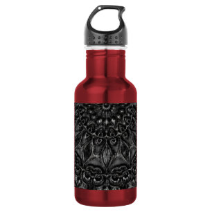 Charcoal Mandala  Stainless Steel Water Bottle
