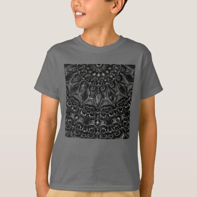 Charcoal Mandala  T-Shirt (Front)