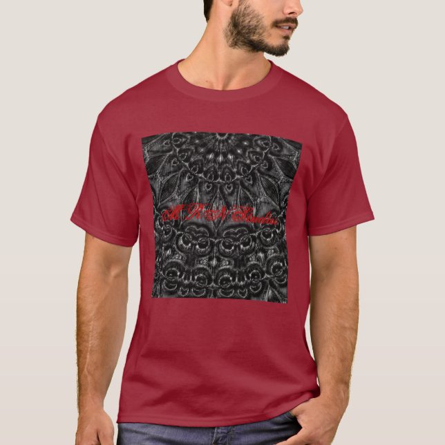 Charcoal Mandala  T-Shirt (Front)