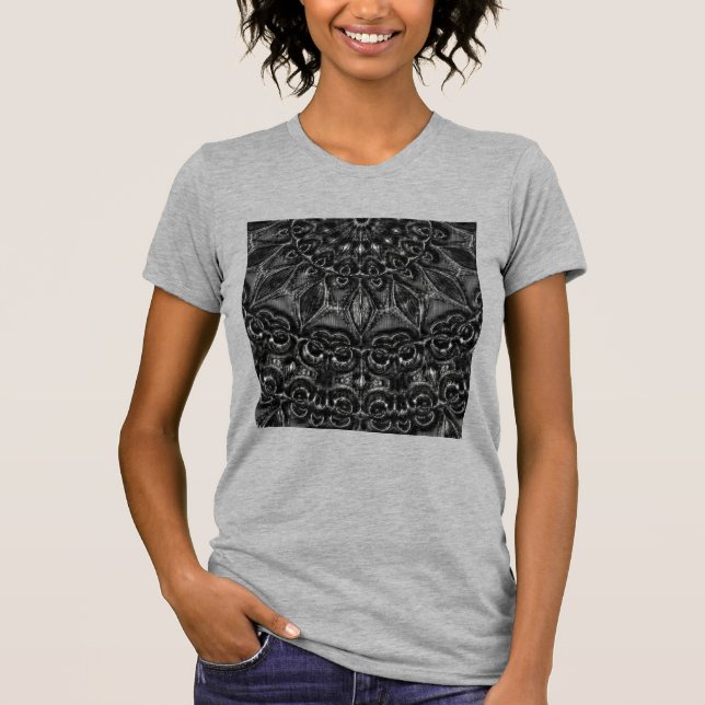 Charcoal Mandala  T-Shirt (Front)