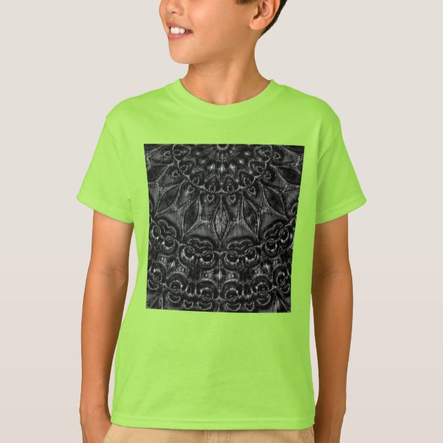 Charcoal Mandala  T-Shirt (Front)