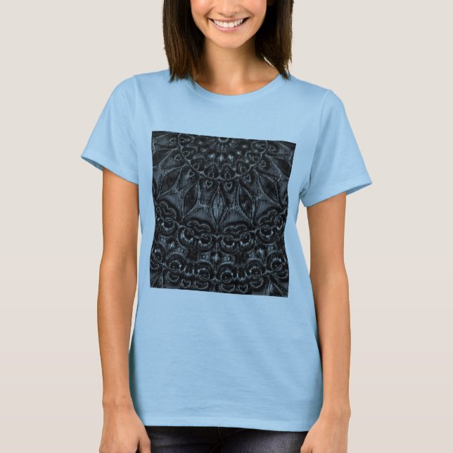 Charcoal Mandala  T-Shirt (Front)