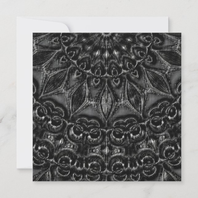 Charcoal Mandala  Thank You Card (Front)