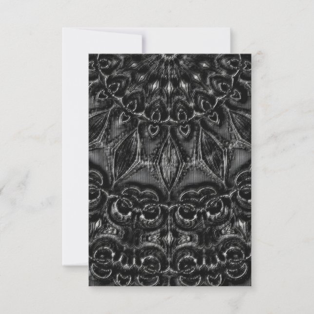 Charcoal Mandala  Thank You Card (Front)