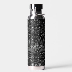 Charcoal Mandala  Water Bottle