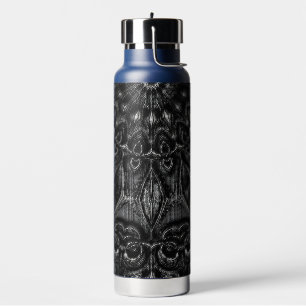 Charcoal Mandala  Water Bottle