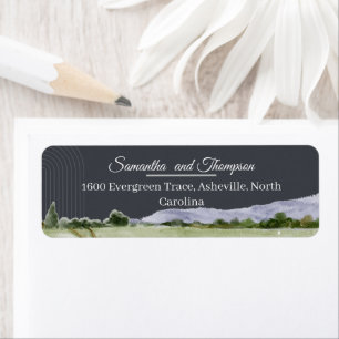 CHARCOAL Mountain Forest Arch Rustic Woodland La