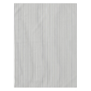 Charcoal Narrow Farmhouse Ticking Stripe Tablecloth