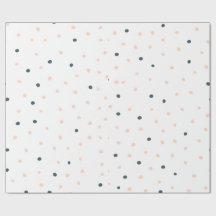 Charcoal Pink Dotted Wrapping Paper