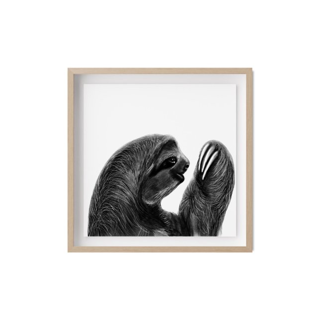 Charcoal Sketch Sloth Poster (Creator Uploaded)