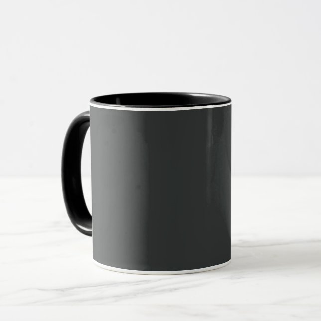 Charcoal (solid colour)  mug (Front Left)