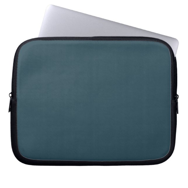 Charcoal Solid Plain Colour Laptop Sleeve (Front)