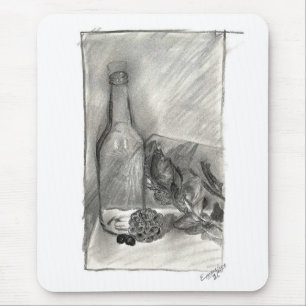 Charcoal Still Life Mouse Pad