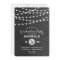 Charcoal String Lights Graduation Party Invitation