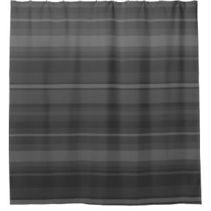 Charcoal Stripes Shower Curtain