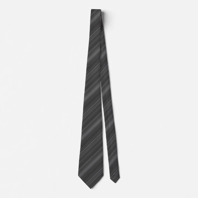 Charcoal Stripes Tie (Front)