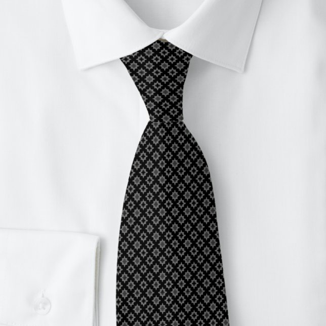 Charcoal Tiny Starburst Tie (Creator Uploaded)