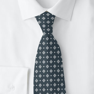 Charcoal Tribal Motif Tie