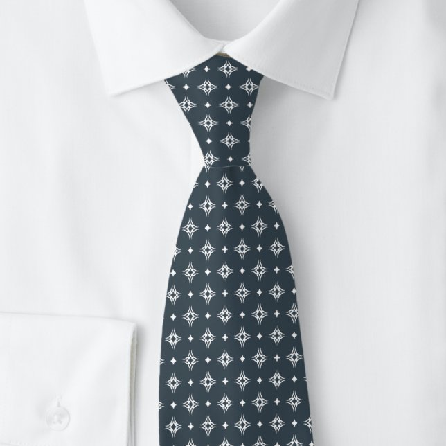 Charcoal Tribal Motif Tie (Creator Uploaded)