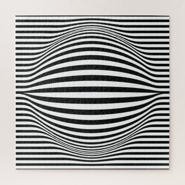 Charcoal Wave Ripple Jigsaw Puzzle (Vertical)