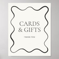 Charcoal Wavy Border Cards & Gifts