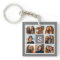 Charcoal White 8 Photo Collage Custom Monogram
