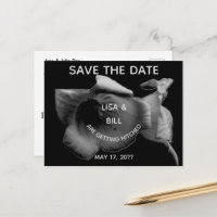 Charcoal Wildflower Save the Date