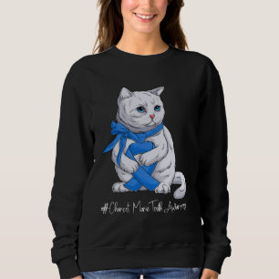 Charcot Marie Tooth Awareness Month Blue Ribbon Ca Sweatshirt