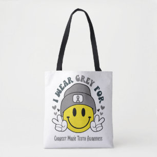 Charcot Marie Tooth Awareness Ribbon Support Gifts Tote Bag