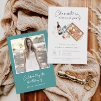 Charcuterie Board Wine Cheese Birthday Party Photo