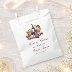 Charcuterie Board Wine & Cheese Bridal Shower Favour Bags