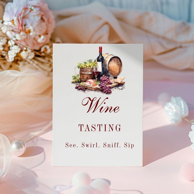 Charcuterie Board Wine Tasting Party Sign (Creator Uploaded)