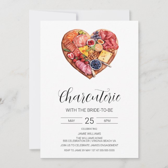 Charcuterie Bridal Shower Invitation (Front)
