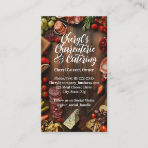 Charcuterie Catering Party or Social Event Planner Business Card