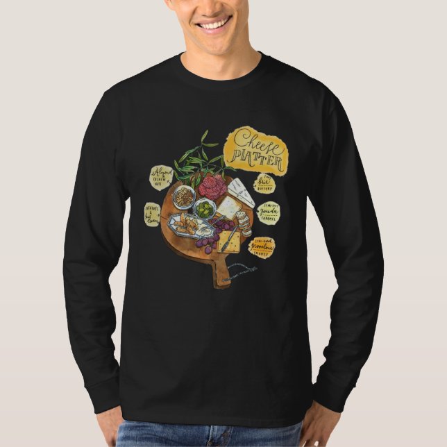 Charcuterie Cheese Board Hostess T-Shirt (Front)