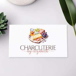 Charcuterie Grazing Board Modern Business Card
