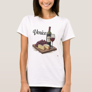 Charcuterie & Merlot Euro Venice Faded Tee