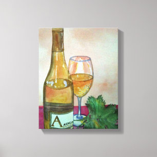 Chardonay Please Canvas Print
